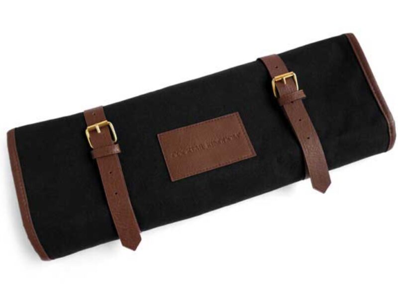 Mass Produced Custom Designed Cocktail Kingdom Roll Up Canvas Bartender Bag