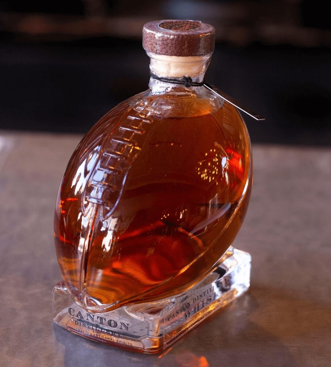 Cooperstown Football Bottle Mass Produced Custom Designed Cooperstown Football Bottle