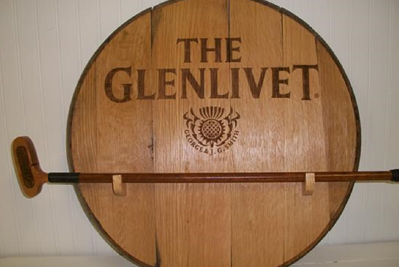 Mass Produced Custom Designed Custom Barrel Top Putter Display