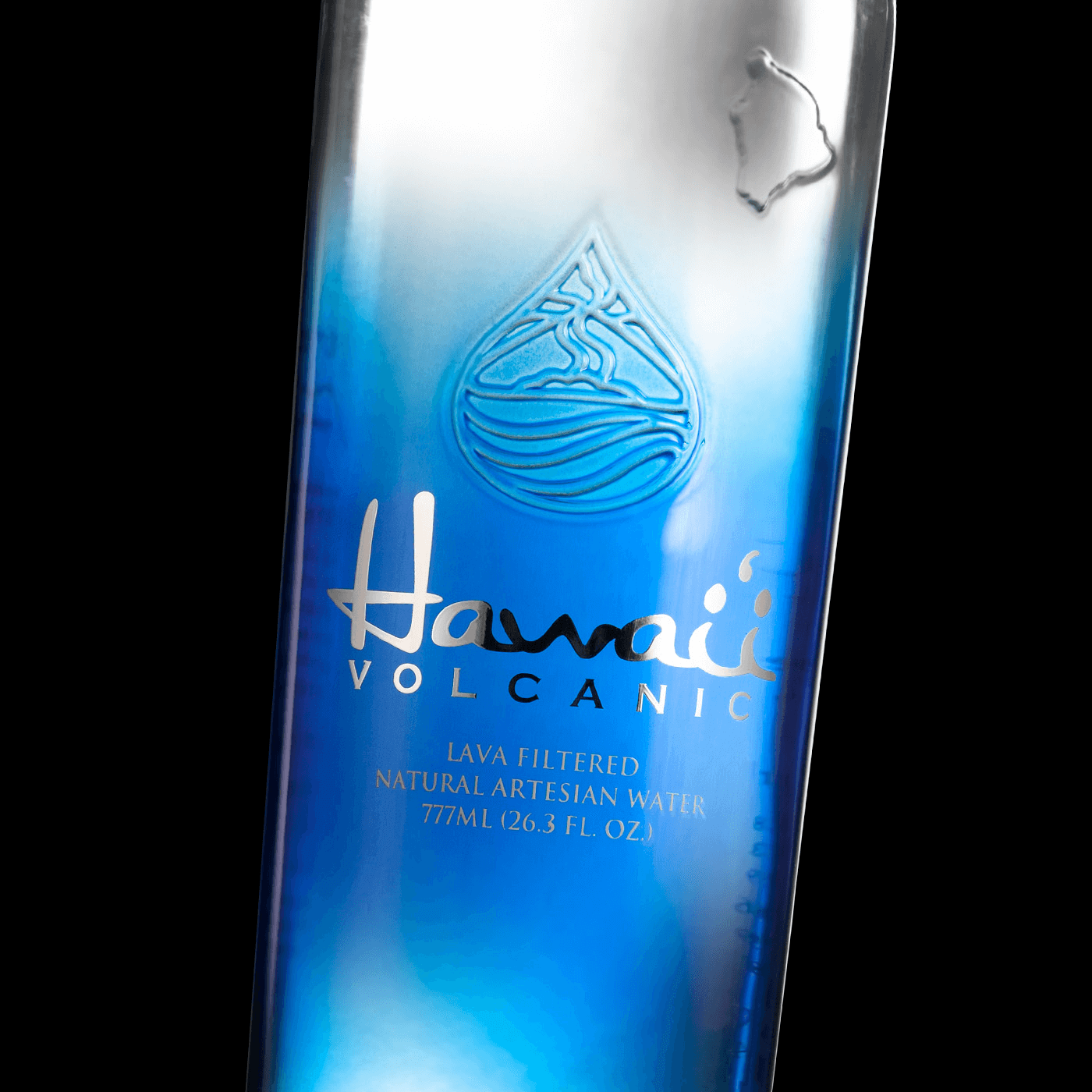 Mass Produced Custom Designed Hawaii Volcanic Custom Glass Bottle