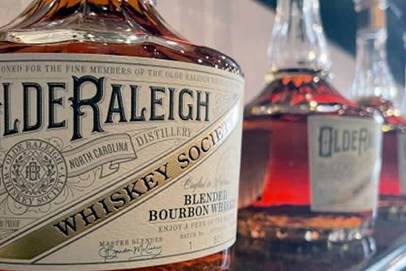 Mass Produced Custom Designed Olde Raleigh Custom Glass Bottle