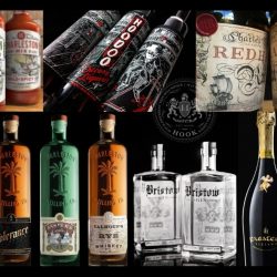 Mass Produced Custom Designed Hook Custom Glass Bottle And Packaging