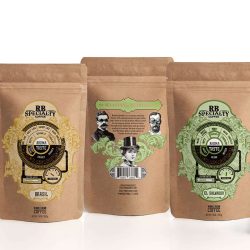 Mass Produced Custom Designed Fronts Back Coffee