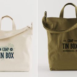 Mass Produced Custom Designed Hospitality Branding Canvas Tote Bags