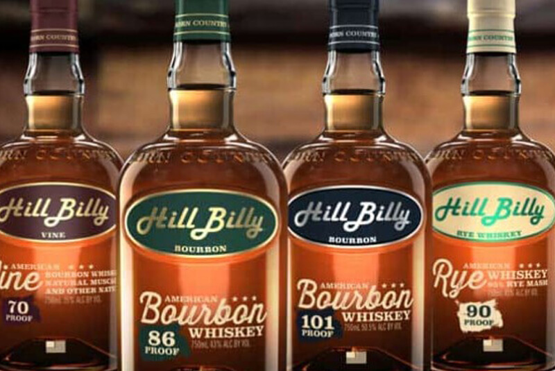 Hillbilly Custom Glass Bottle